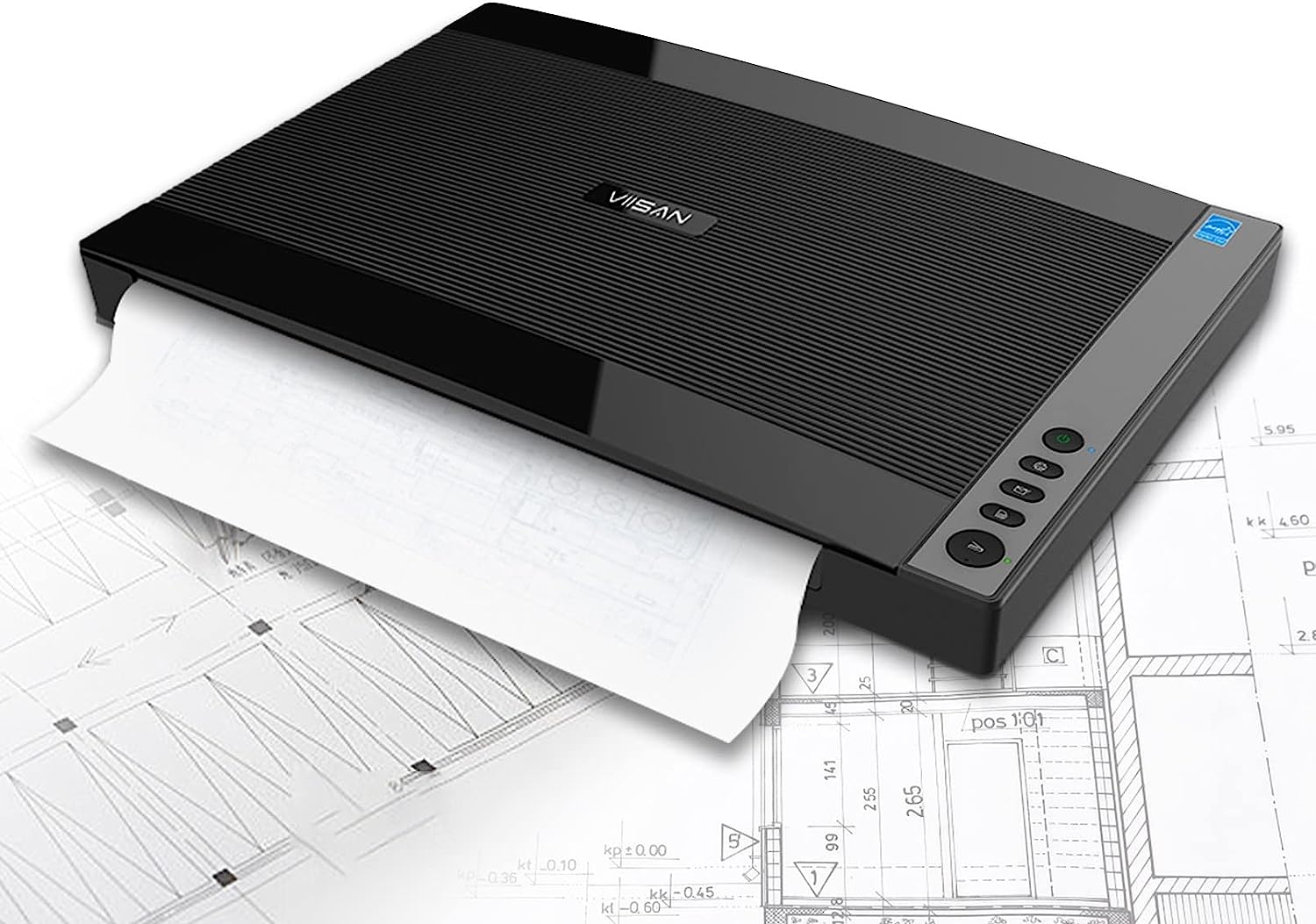 VIISAN 3120 A3 Flatbed Scanner, 1200 DPI, CIS Sensor, Scan VIISAN 3120 A3 Flatbed Scanner, 1200 DPI, CIS Sensor, Scan