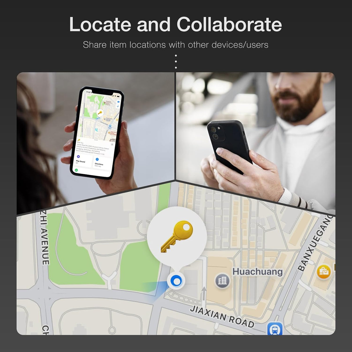 AirTags – 1/2/4 Pack Bluetooth Item Finders Compatible with Apple Find My App, Tracker for Kids, Luggage, Keys (iOS Only)