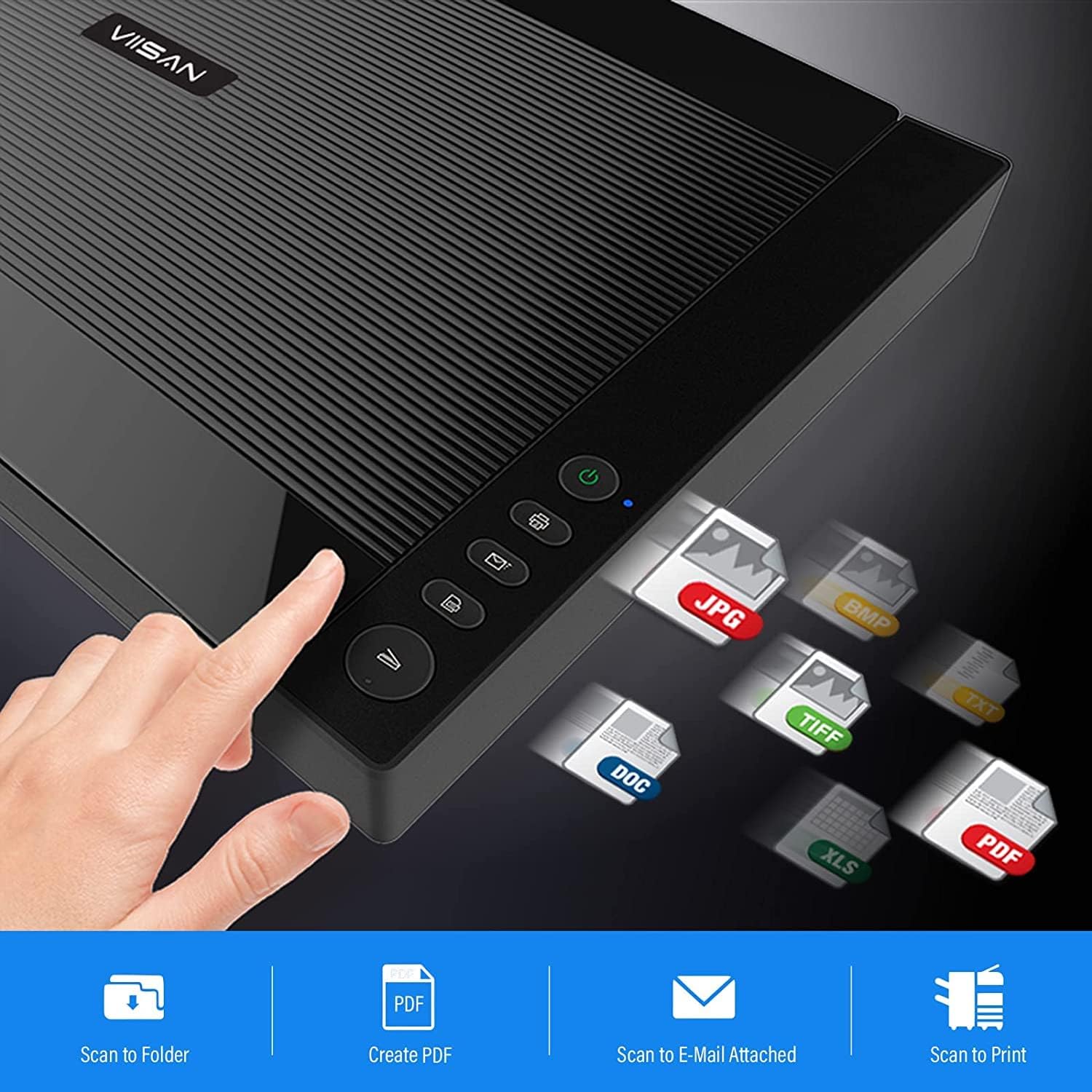 VIISAN 3120 A3 Flatbed Scanner, 1200 DPI, CIS Sensor, Scan VIISAN 3120 A3 Flatbed Scanner, 1200 DPI, CIS Sensor, Scan
