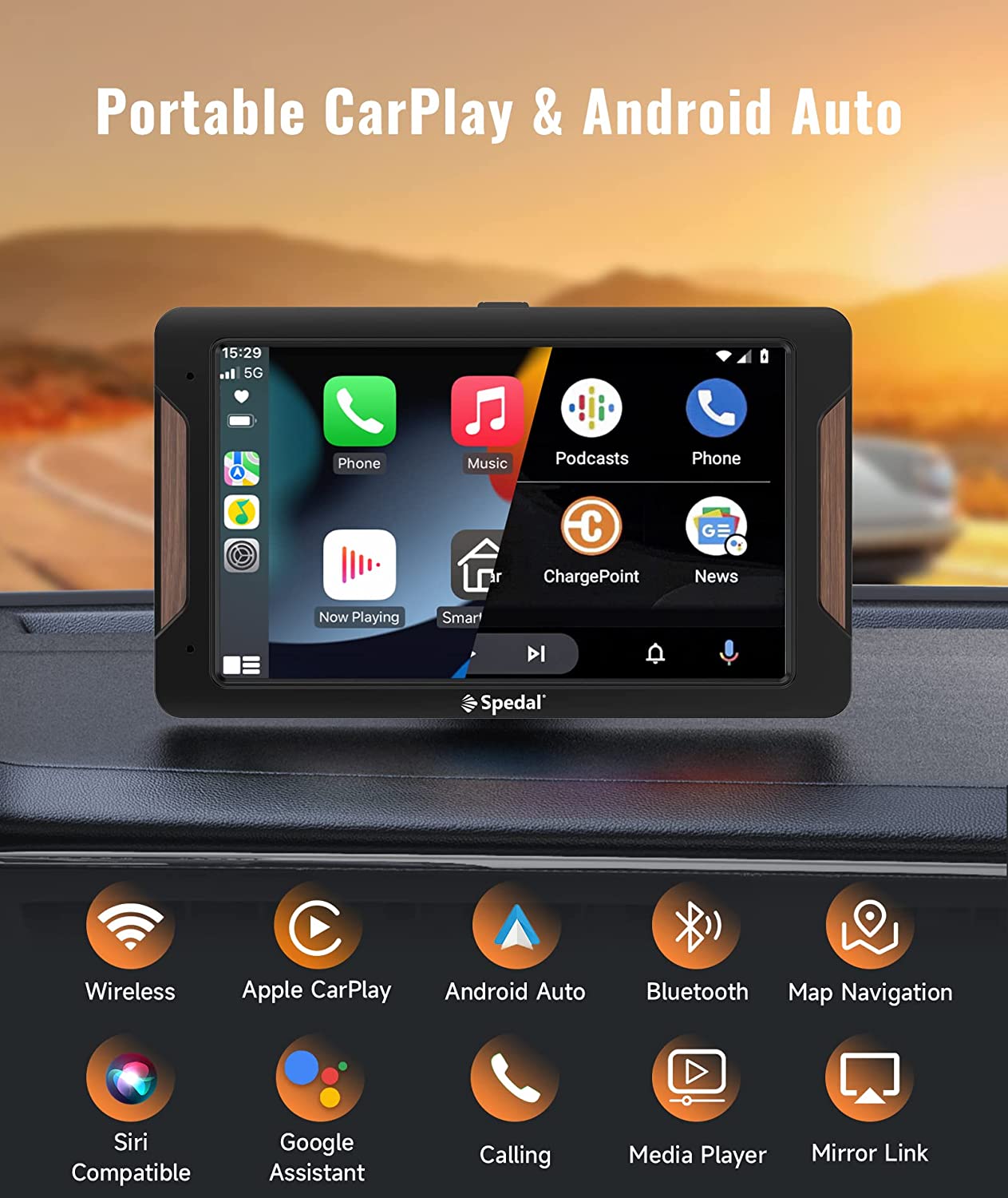 Spedal多機能ドラレコ Apple CarPlay&Android Auto - ドライブレコーダー