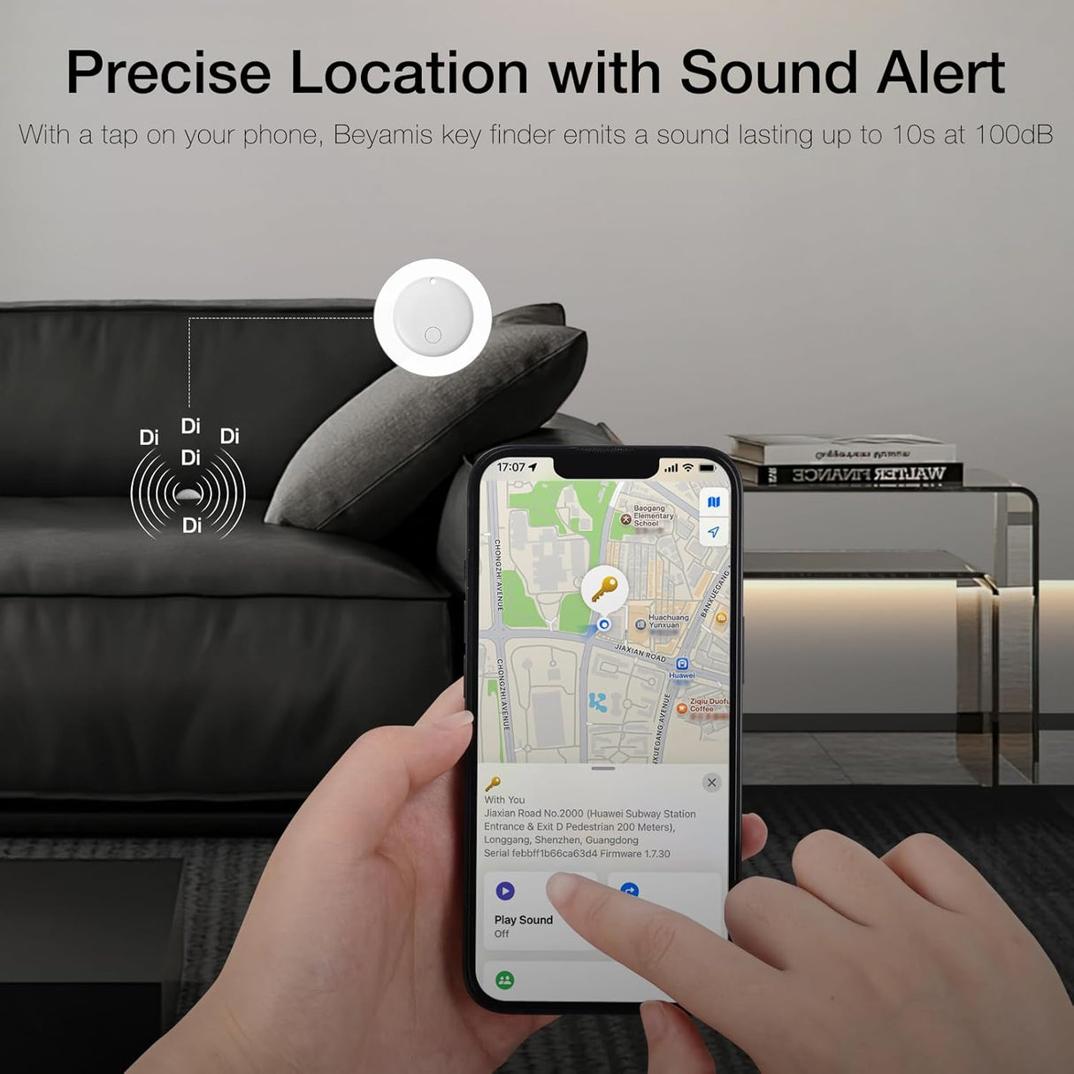 AirTags – 1/2/4 Pack Bluetooth Item Finders Compatible with Apple Find My App, Tracker for Kids, Luggage, Keys (iOS Only)