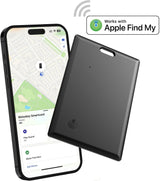 2025 Upgrade Bluetooth Smart Tracker Card -Wallet Key Bag Finder -Slim Design Works with Apple Find My (iOS Only)