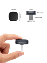 Spedal 322Pro Wireless CarPlay & Android Auto Adapter with Top Touch Switch, Leather-Texture Surface