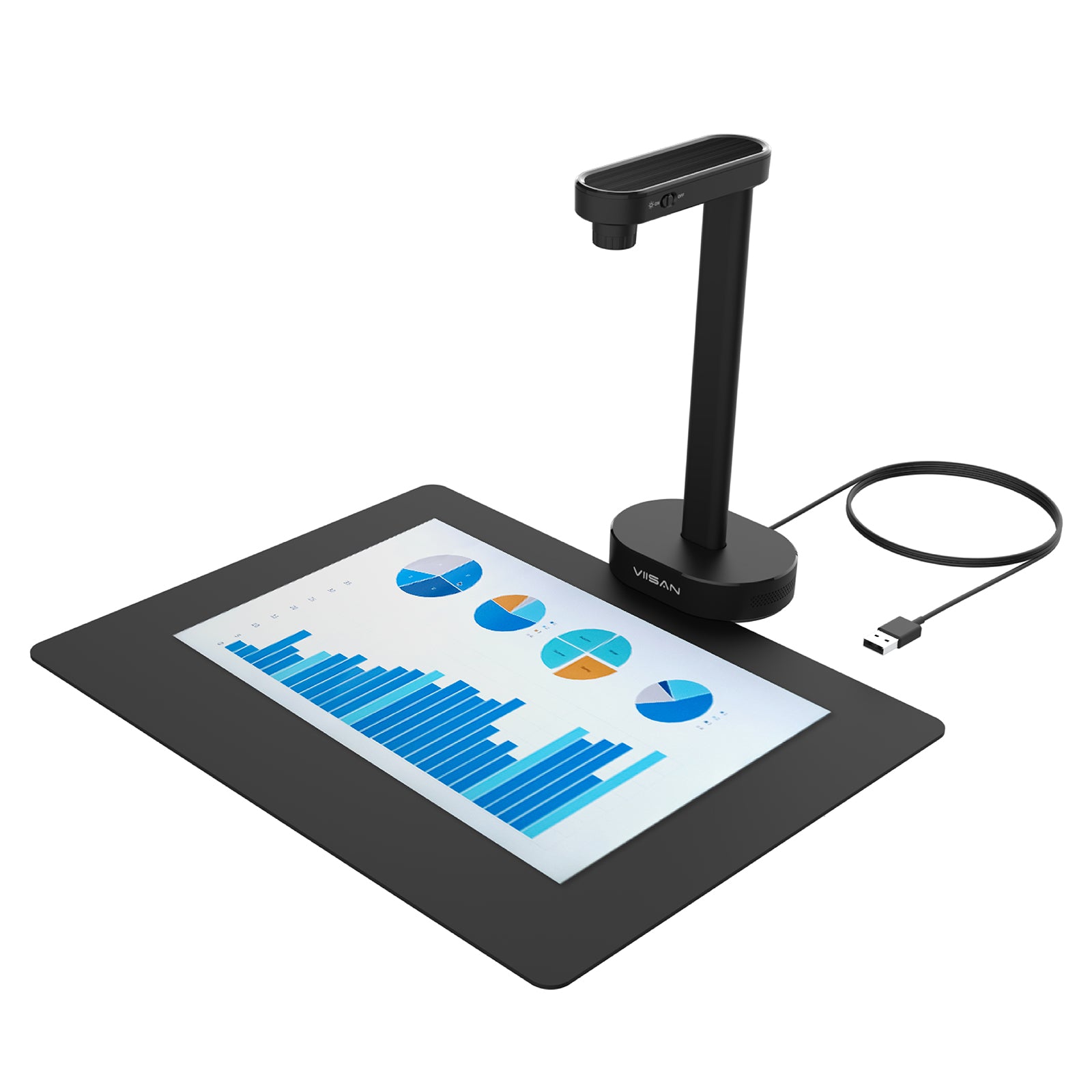 VIISAN A8401 16MP Portable Document Scanner Camera, A4