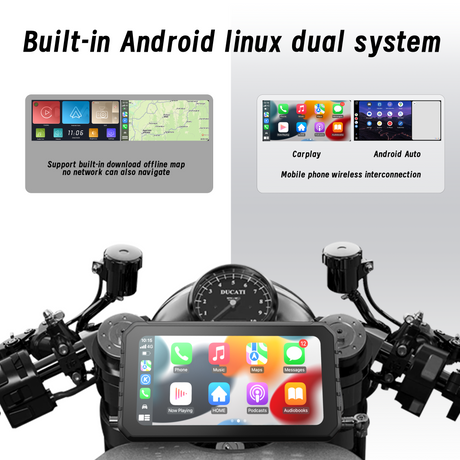 NaviCam CL875- 6.25" Motorcycle Smart Screen /Android system