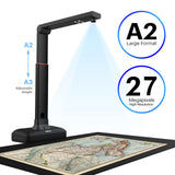 VIISAN S21 Large Format Book & Document Scanner, Capture Size A2/A3, 26MP USB Document Camera with Auto-Flatten, Fingerprint Removal Technologies, Multi-Language OCR, Compatible with Windows & macOS