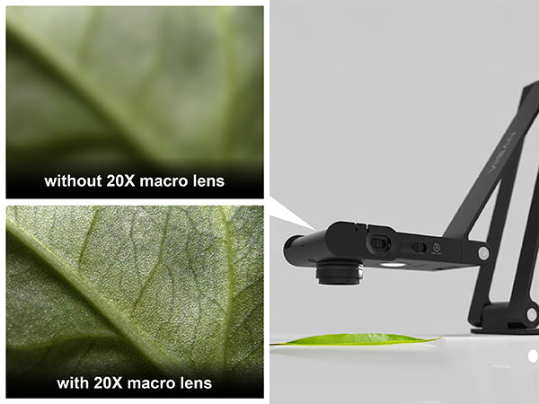 Spedal VIISAN VS13AM 13MP Book & Document Scanner 4K USB Camera with 20X Macro View,  Auto Focus, Plug & Play for PC