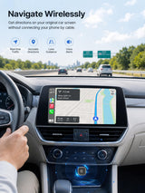 Hyphoon Mini Wireless Android Auto & CarPlay Adapter, Low-Profile USB-A 2-in-1 Wireless Adapter for Factory Wired Android Auto/CarPlay Cars, Auto Reconnect, 5GHz WiFi, USB-C Adapter Included Brand: Hyphoon