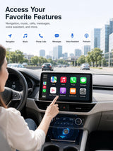 Hyphoon Mini Wireless Android Auto & CarPlay Adapter, Low-Profile USB-A 2-in-1 Wireless Adapter for Factory Wired Android Auto/CarPlay Cars, Auto Reconnect, 5GHz WiFi, USB-C Adapter Included Brand: Hyphoon